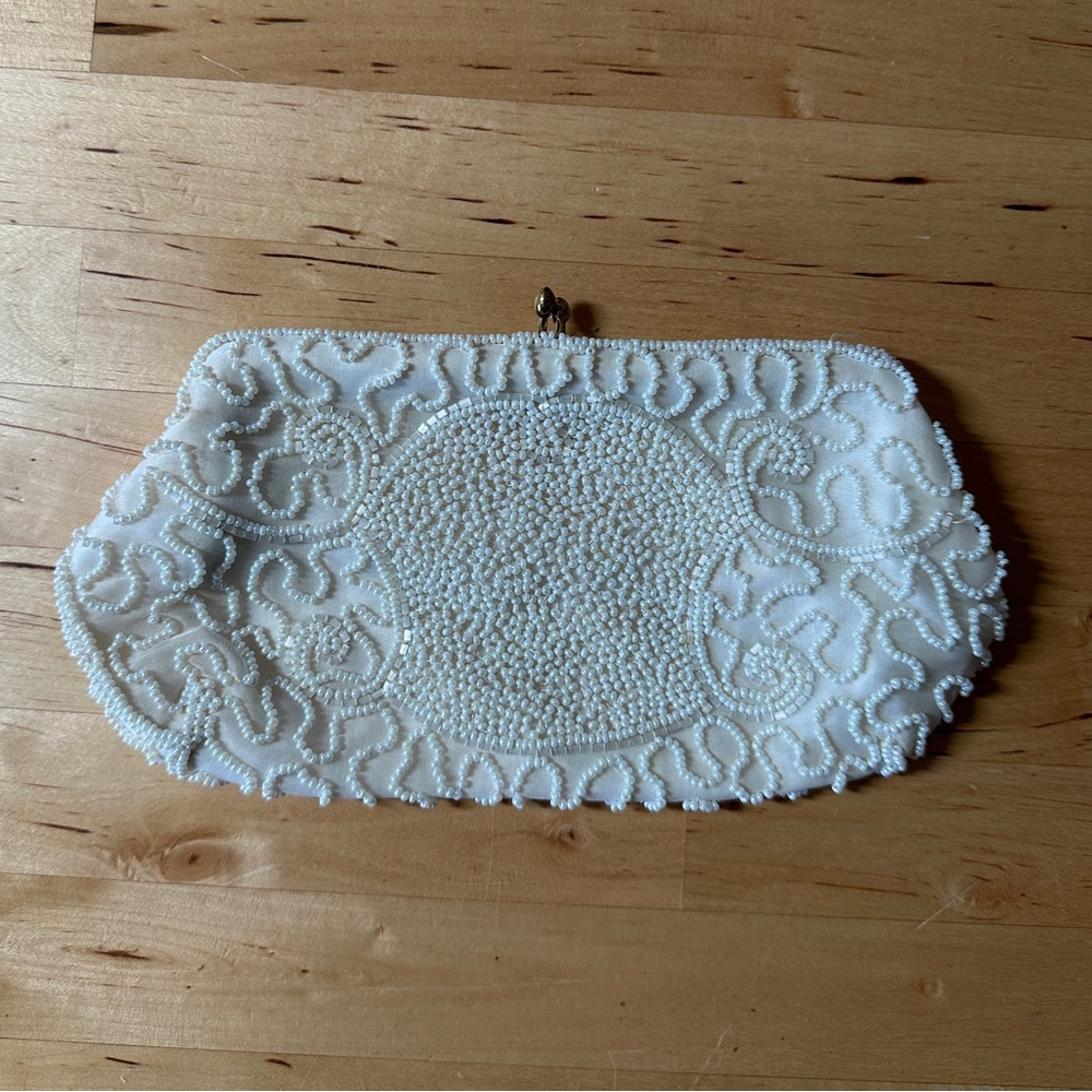 Vintage Hand Beaded Walborg Clutch Made in Belgium